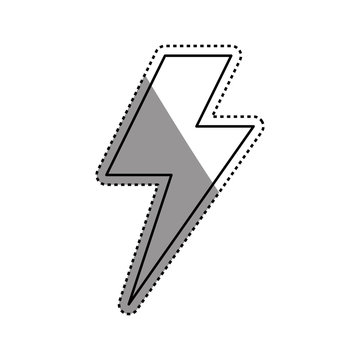 Ray electricity symbol icon vector illustration graphic design
