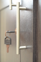 old wardrobe door key and door handle