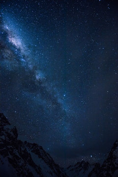 Scenic view of milky way in the starry sky at night