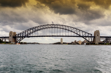 Fototapeta na wymiar View of Sydney Harbour Bridge