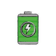 Electric battery symbol icon vector illustration graphic design