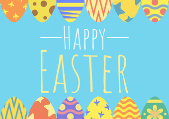 happy easter background, easter egg hunt background, vector illustration