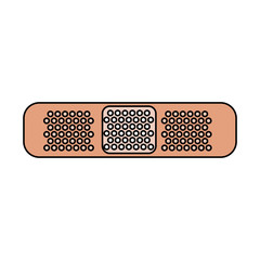 medical bandage icon image vector illustration design 