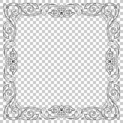 Isolate ornament in baroque style