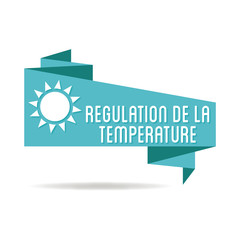 Logo régulation de la température.