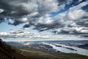 View from Niederwalddenkmal, Rudesheim am Rhein