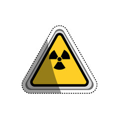 Fototapeta premium danger and warning sign icon vector illustration graphic design