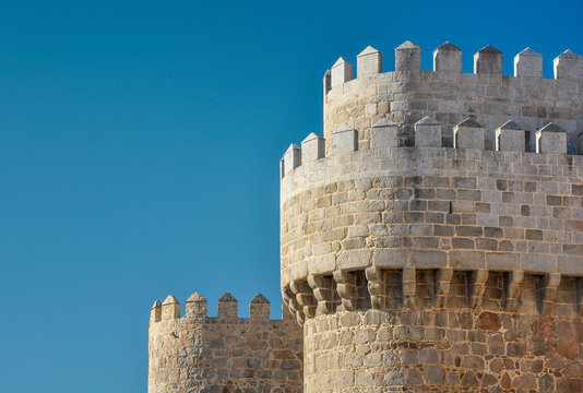 Walls of &Aacute;vila, medieval towns, Spain