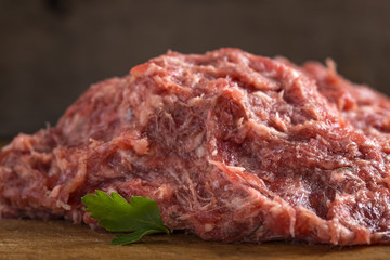 Romanian minced meat for meat balls called 