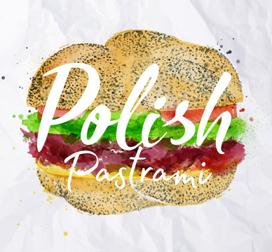 Polish Pastrami Burger