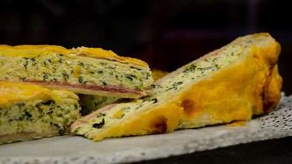 tortino con ricotta e spinaci