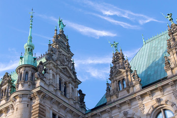 Fototapeta na wymiar Hamburger Rathaus
