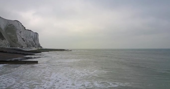 Flying along the beautiful coastline of Dover