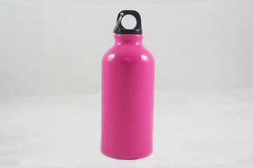 Pink metallic bottle