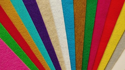 Colorful felt background.