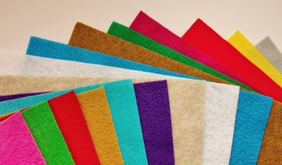 Colorful felt background.