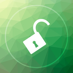 Obraz premium Open lock icon