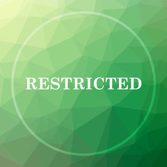 Fototapeta na wymiar Restricted icon