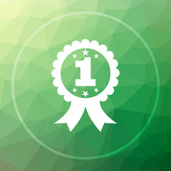 First prize ribbon icon