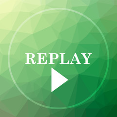 Fototapeta na wymiar Replay icon