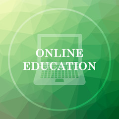 Fototapeta na wymiar Online education icon