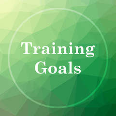 Fototapeta na wymiar Training goals icon