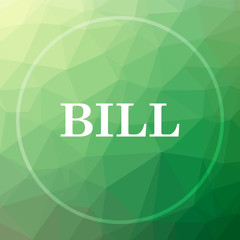 Fototapeta na wymiar Bill icon