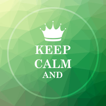 Keep Calm Icon