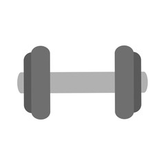 dumbbell icon over white background. colorful design. vector illustration