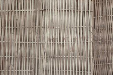 Traditional bamboo weave,soft focus color toned.