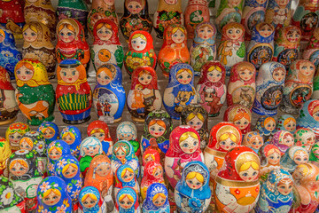 Russian souvenirs named matryoshka doll