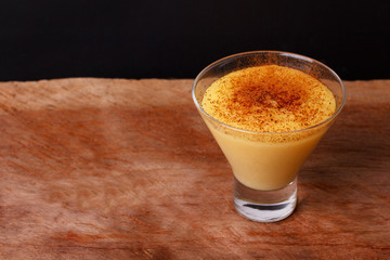Brazilian sweet custard-like dessert curau de milho mousse of corn