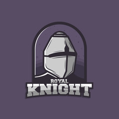 Warrior logo and badge vector illusration