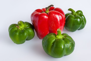 Bell pepper on white