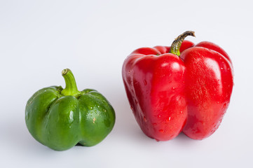 Bell pepper on white