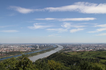 Obraz premium Vienna Wien Vindobona Donau Austria