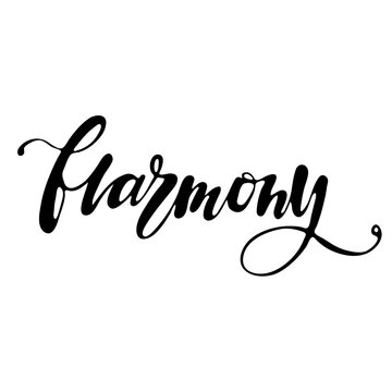 Harmony hand written word