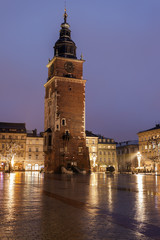 Fototapeta na wymiar Old Town Hall in Krakow