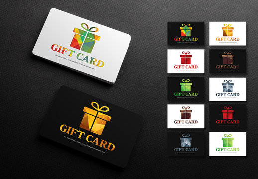 Illustrated Gift Card Layouts