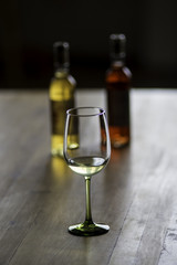 Wine Glass with Bottles