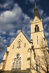 Fototapeta na wymiar St. Nicholas Church in Villach