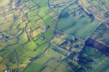 Aerial view of Northern Ireland