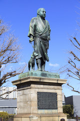 Naklejka premium 西郷隆盛像