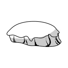 piece of field icon over white backgronund. vector illustration