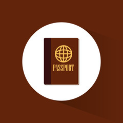 passport id document travel icon vector illustration eps 10