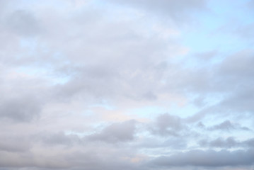 Cloud sky at evening.