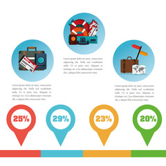 brochure travel promotion infographic vector illustration eps 10