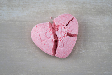 Love U Candy Heart Broken