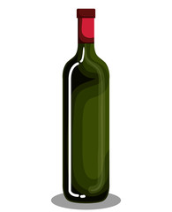 best wine bottle icon vector illustration design