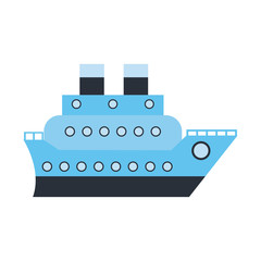 boat cruise travel sea vector illustration eps 10